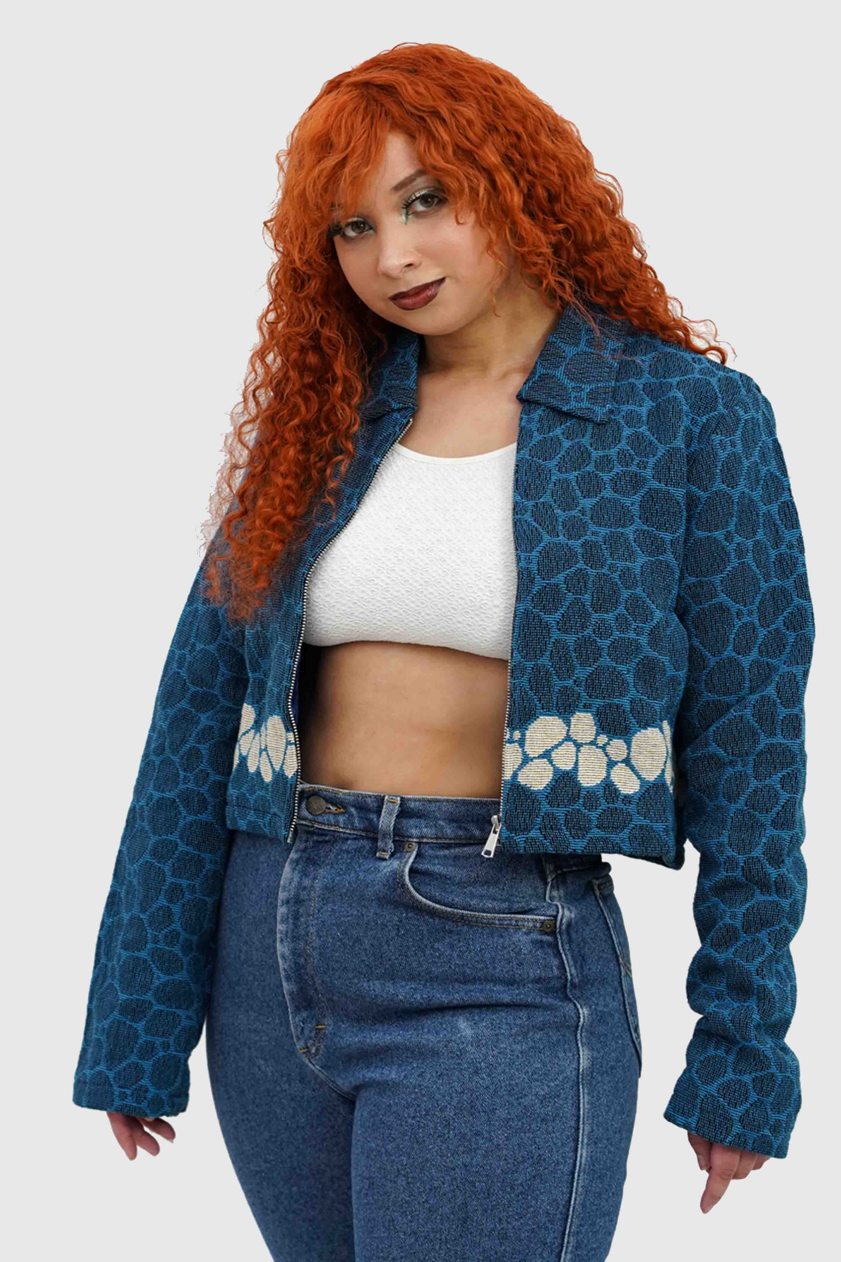 Mana Tapestry Crop Jacket