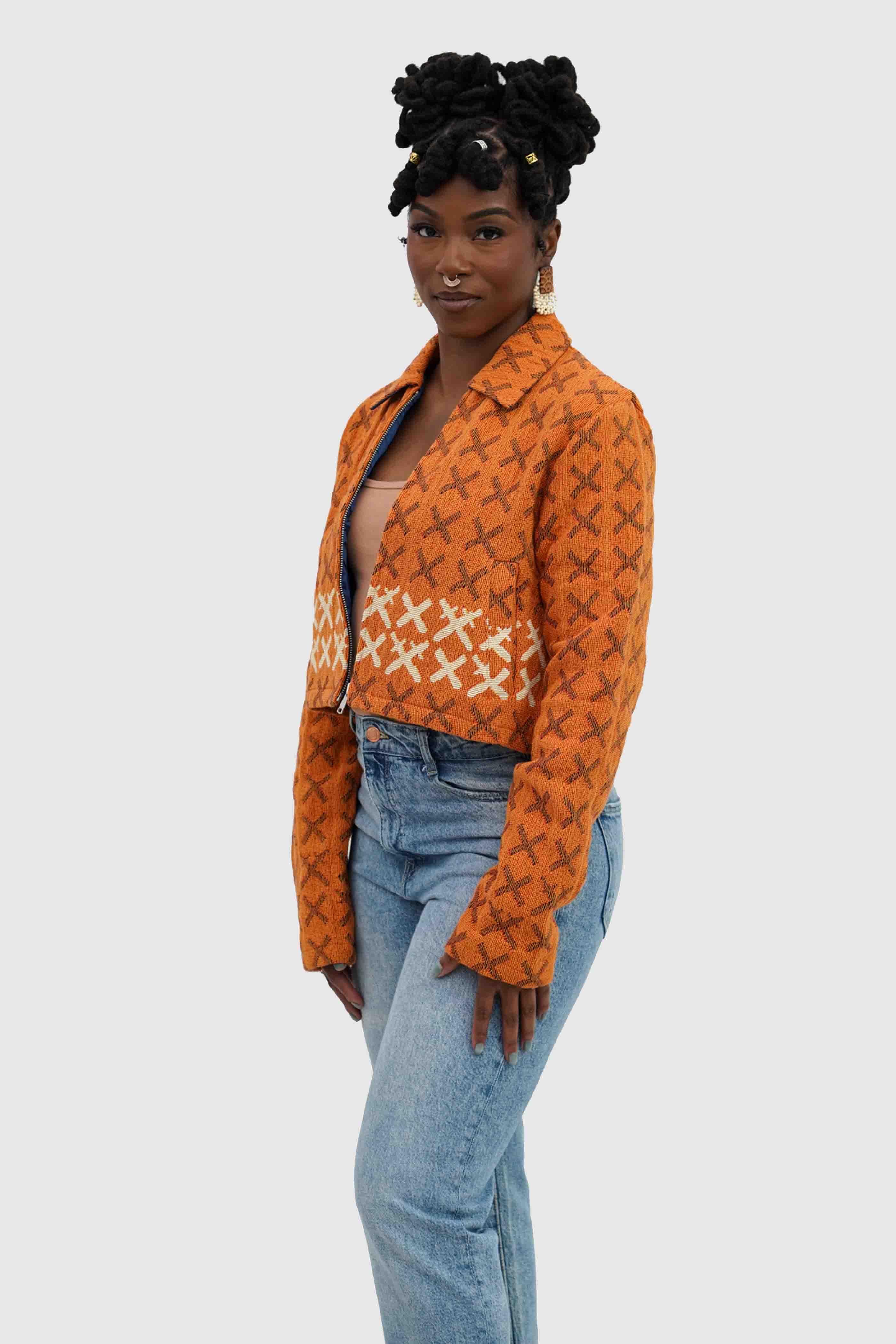 Attack Tapestry Crop Jacket
