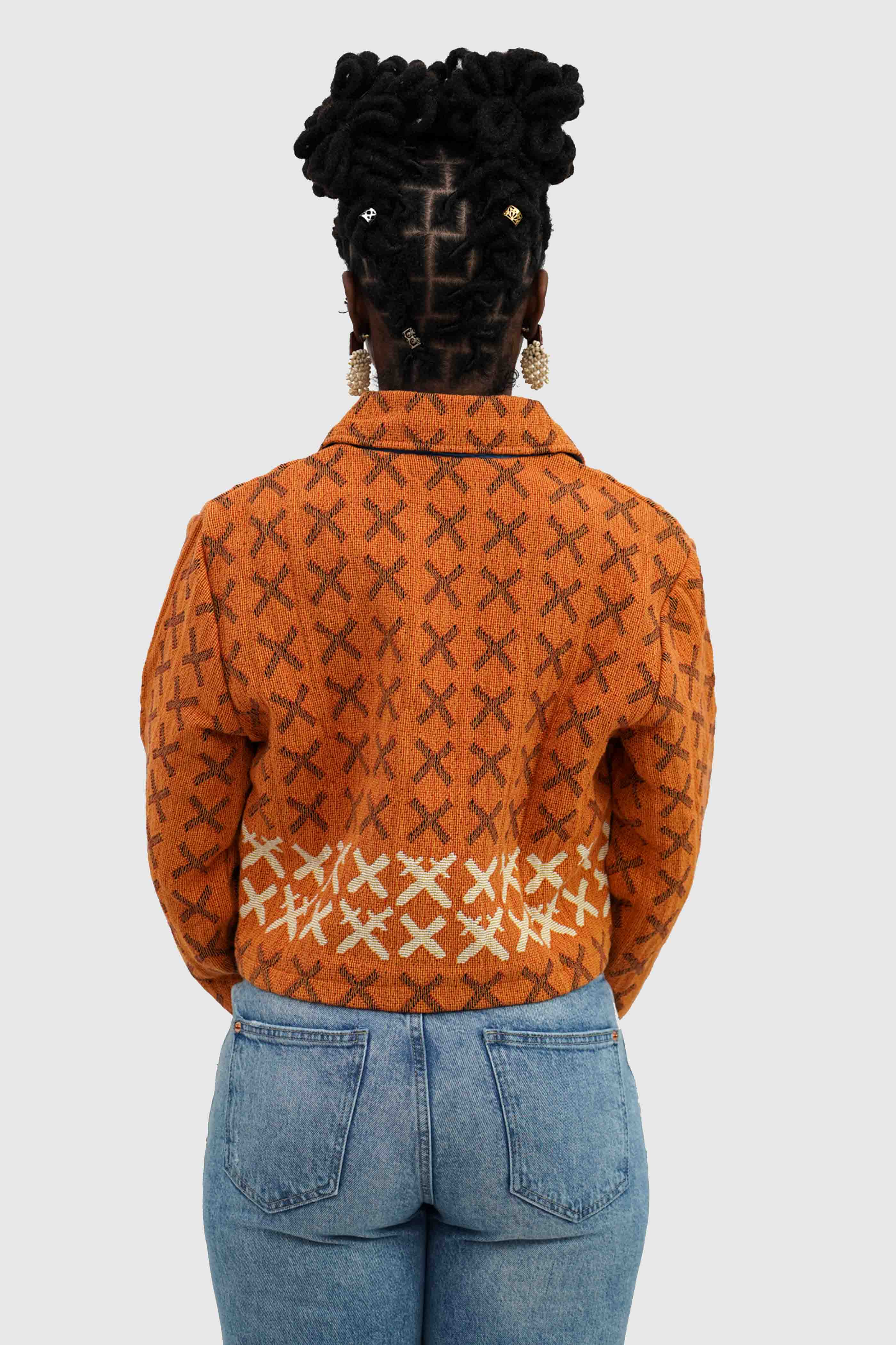 Attack Tapestry Crop Jacket