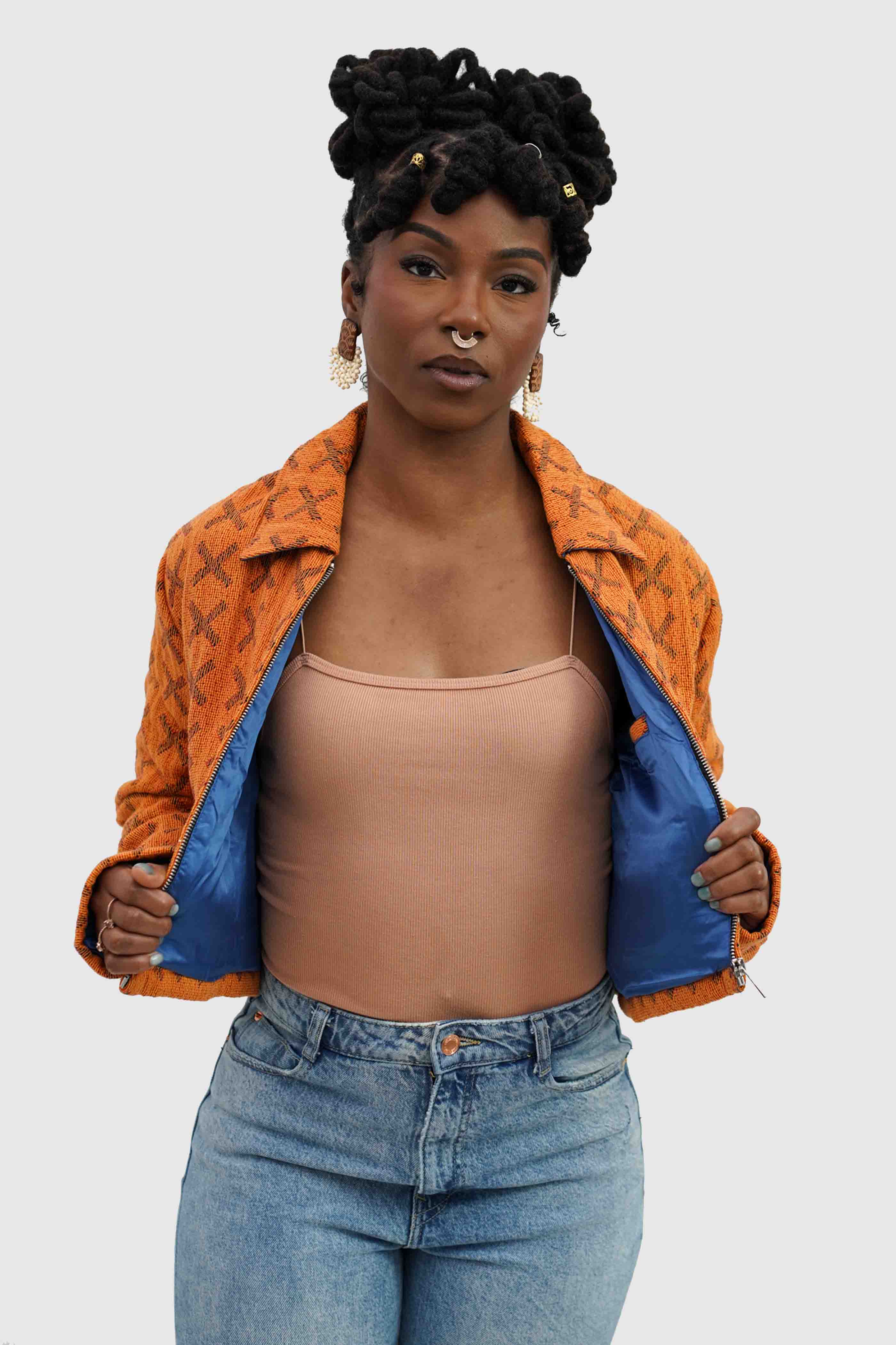Attack Tapestry Crop Jacket