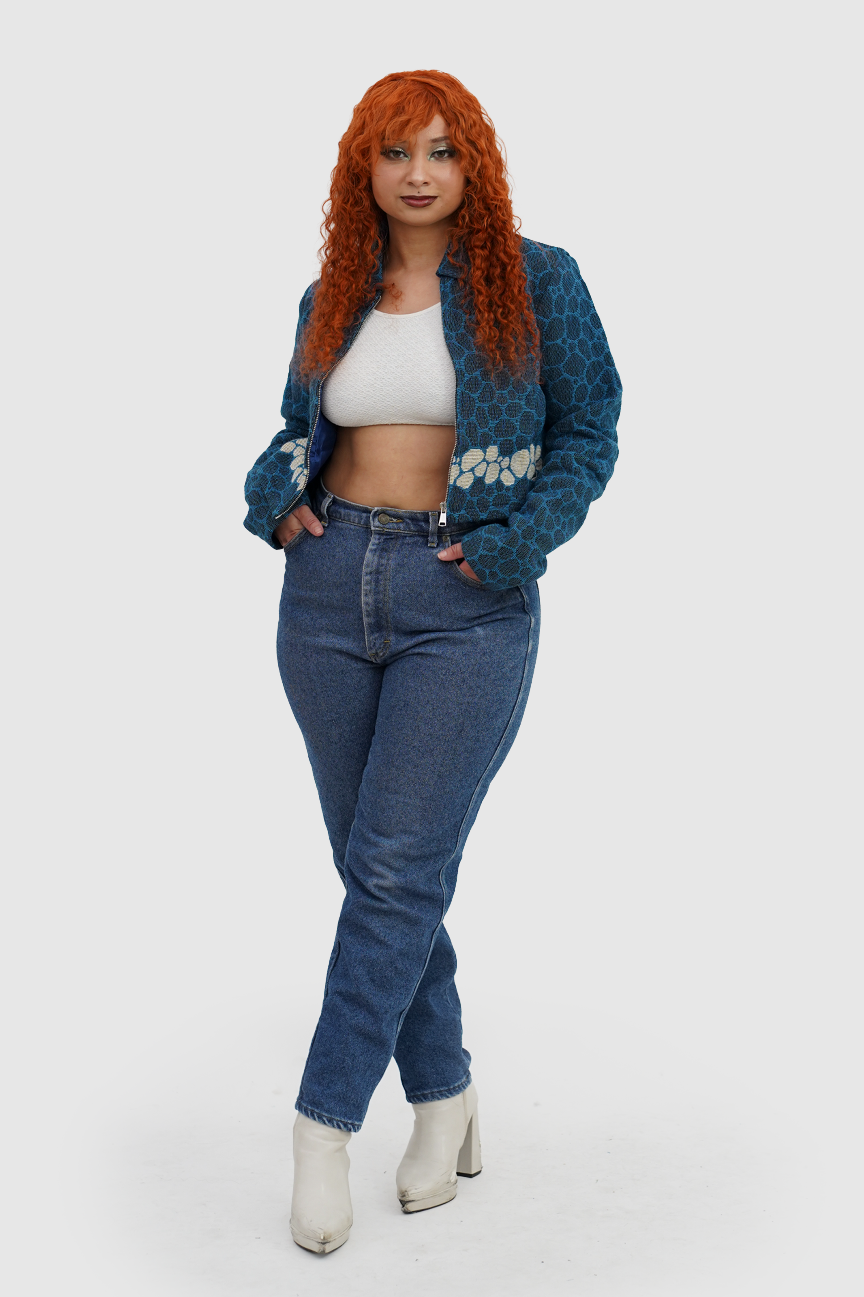 Mana Tapestry Crop Jacket